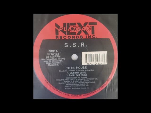 S.S.R. - To Be House